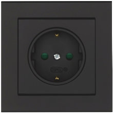 Vägguttag 1-vägs Jordat Optima Malmbergs